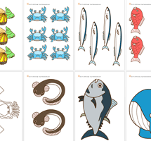魚のイラスト11種類付き 魚釣りゲーム の作り方と遊び方 こどもとあそぶ Com