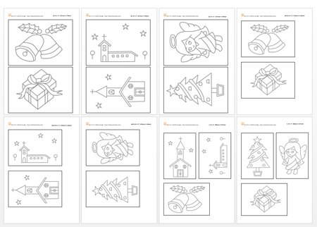 クリスマス　ぬりえ
